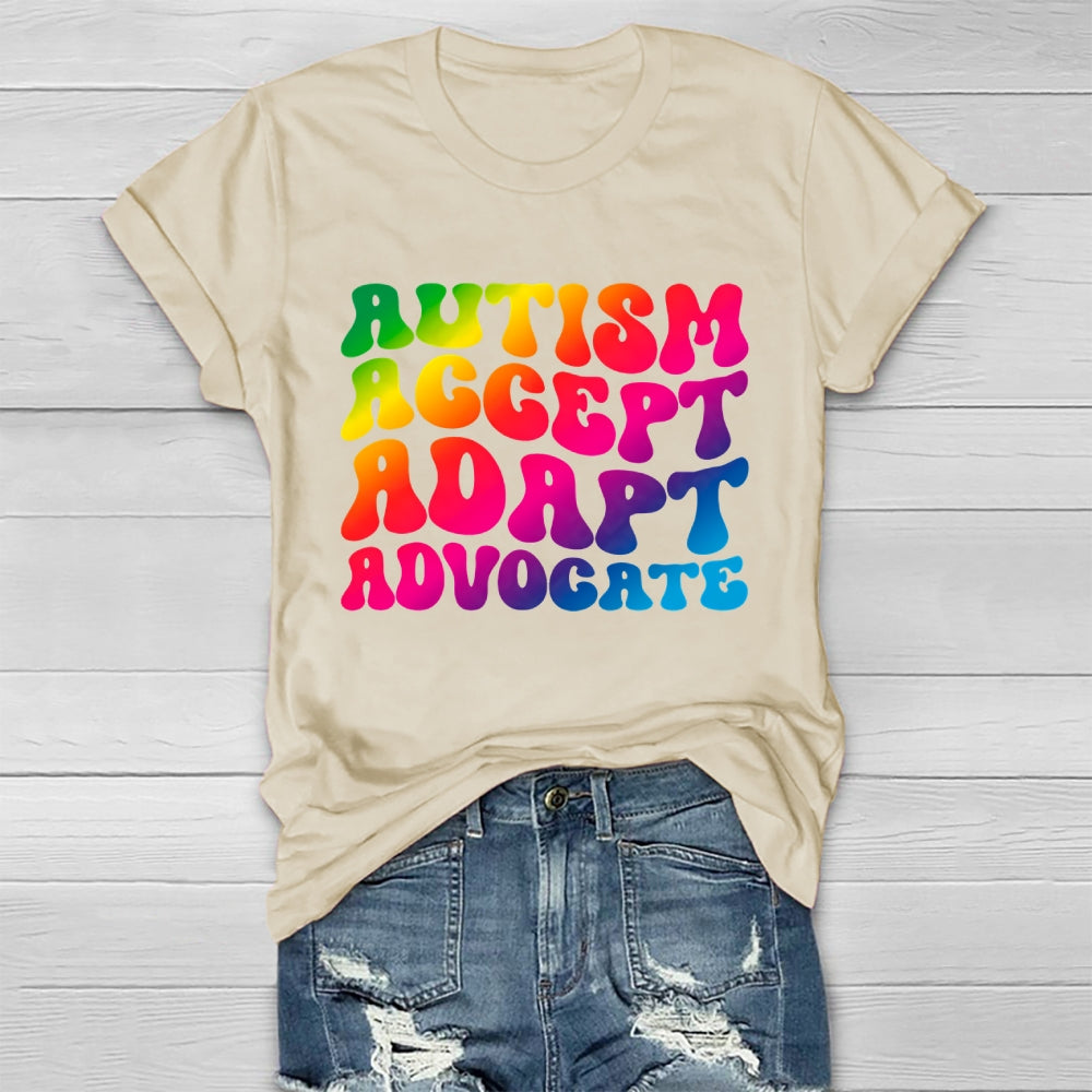 Autism Accept Adapt Advocate Healthwear T-shirt