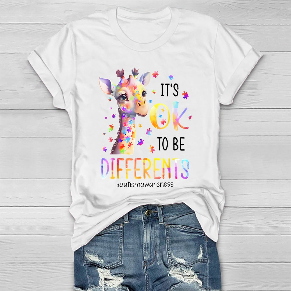 It's Okay To Be Different Autism Awareness Healthwear T-shirt