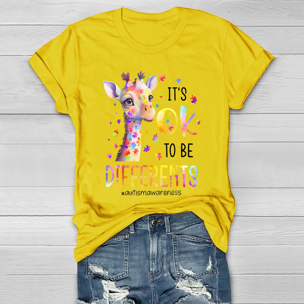 It's Okay To Be Different Autism Awareness Healthwear T-shirt