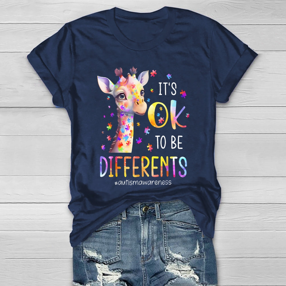 It's Okay To Be Different Autism Awareness Healthwear T-shirt