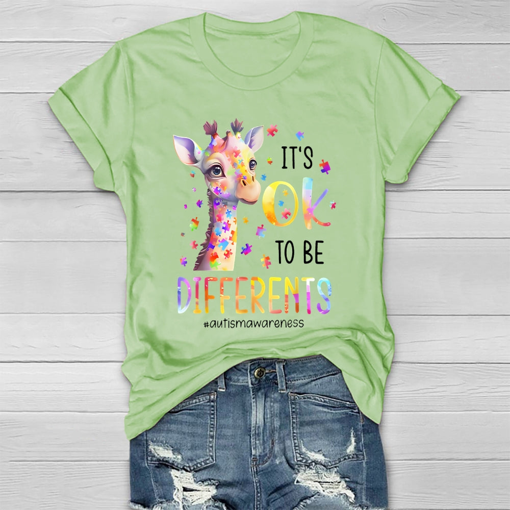 It's Okay To Be Different Autism Awareness Healthwear T-shirt