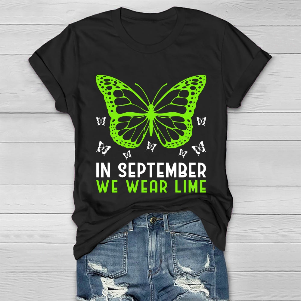 In September We Wear Lime  Healthwear T-shirt