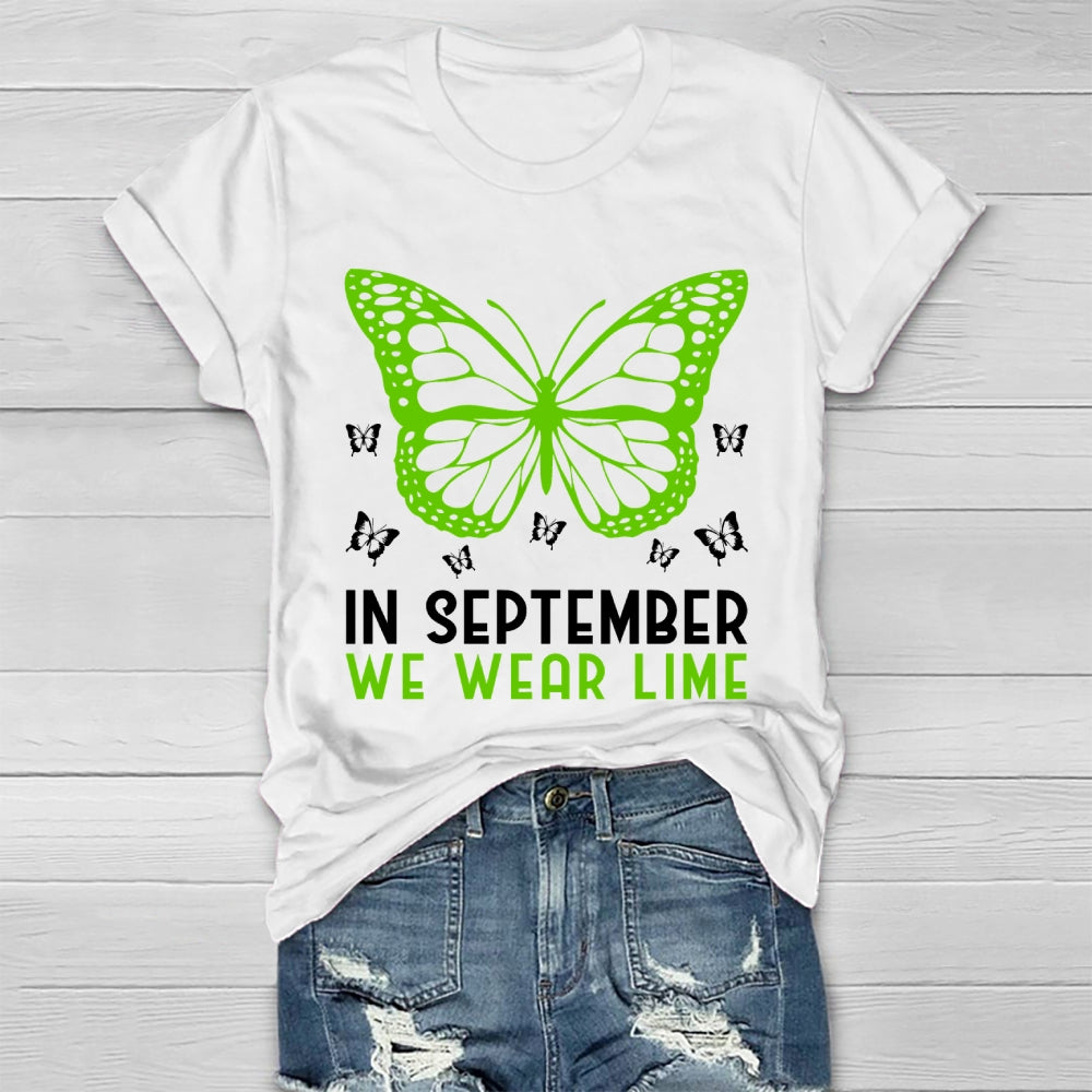 In September We Wear Lime  Healthwear T-shirt
