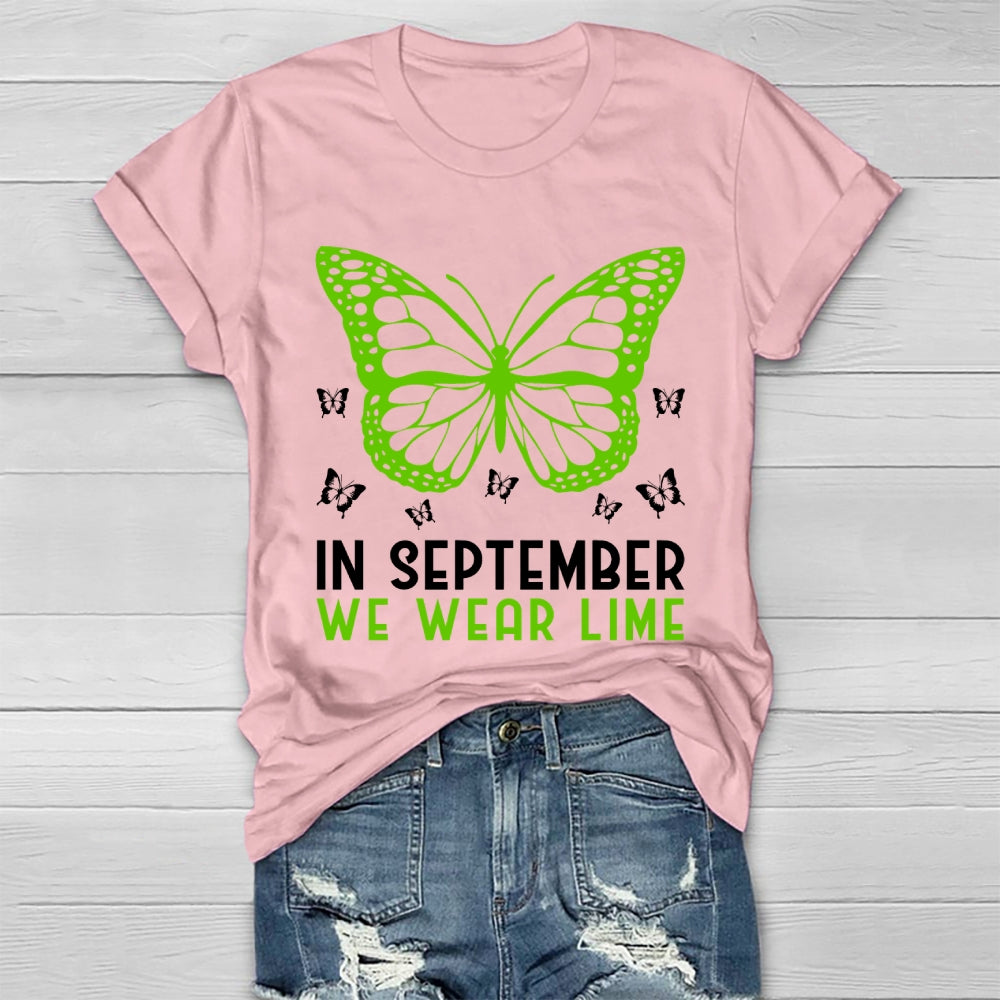 In September We Wear Lime  Healthwear T-shirt