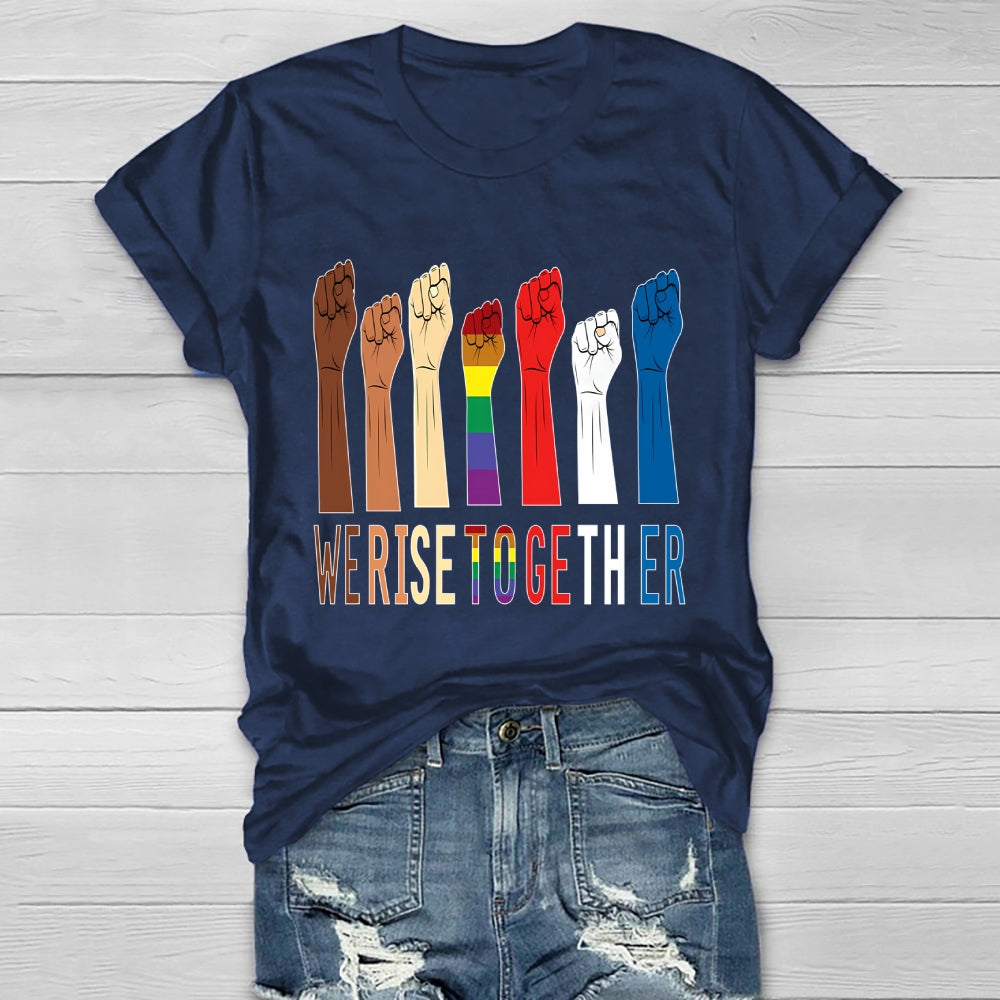 We Rise Together  Healthwear T-shirt
