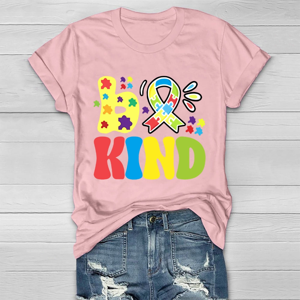 Be Kind Autism Awareness Ribbon Healthwear T-shirt
