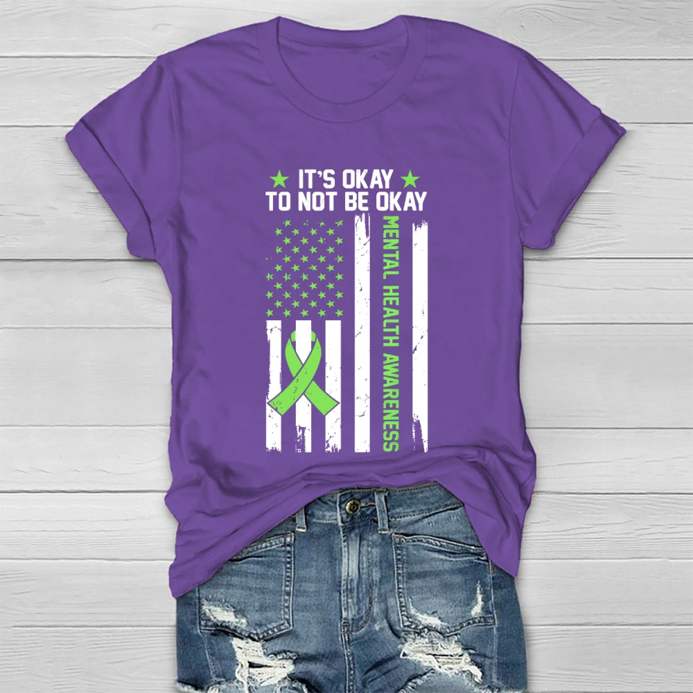 Its Ok Not To Be Ok Mental Health Awareness Healthwear T-shirt