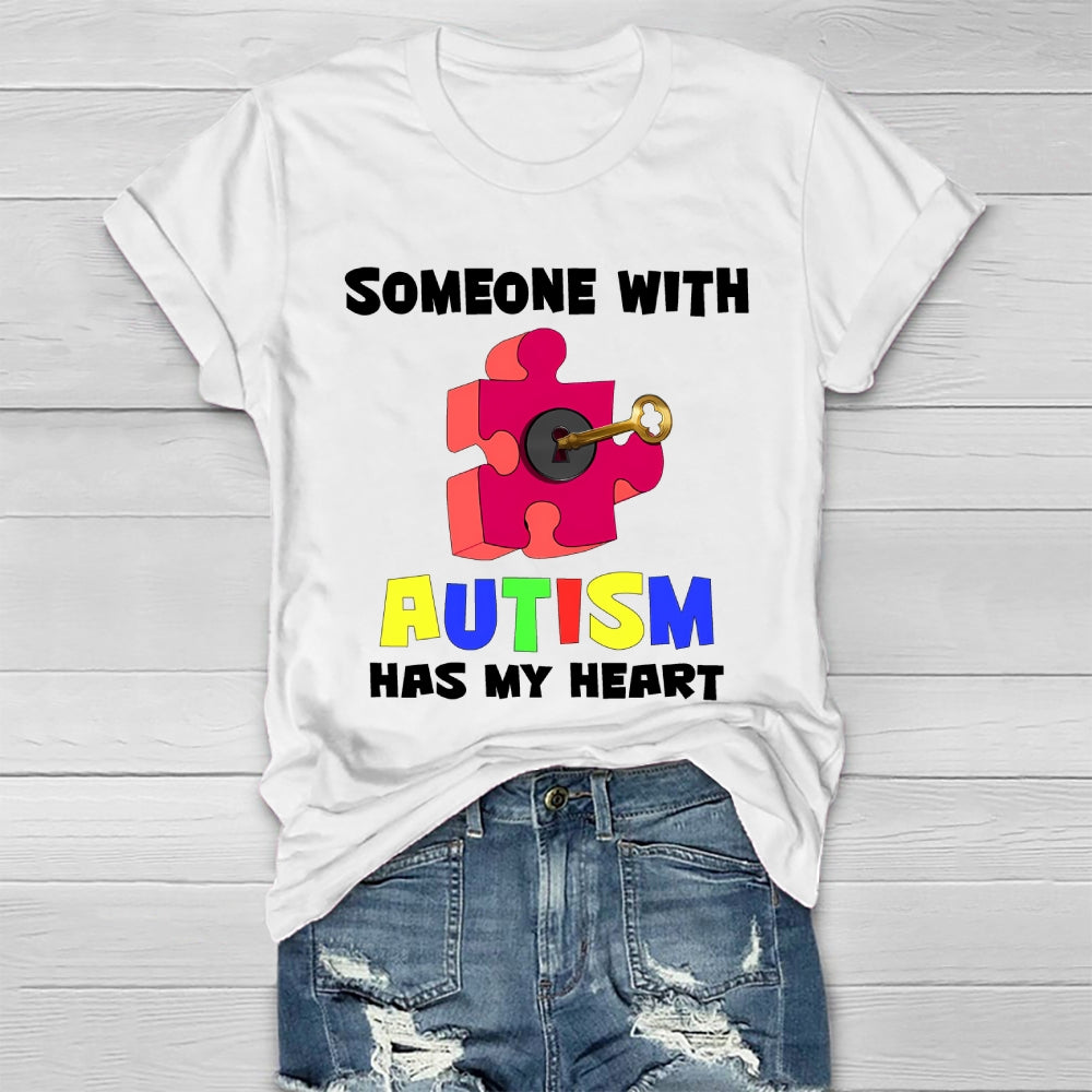 Someone With Autism Has My Heart  Healthwear T-shirt