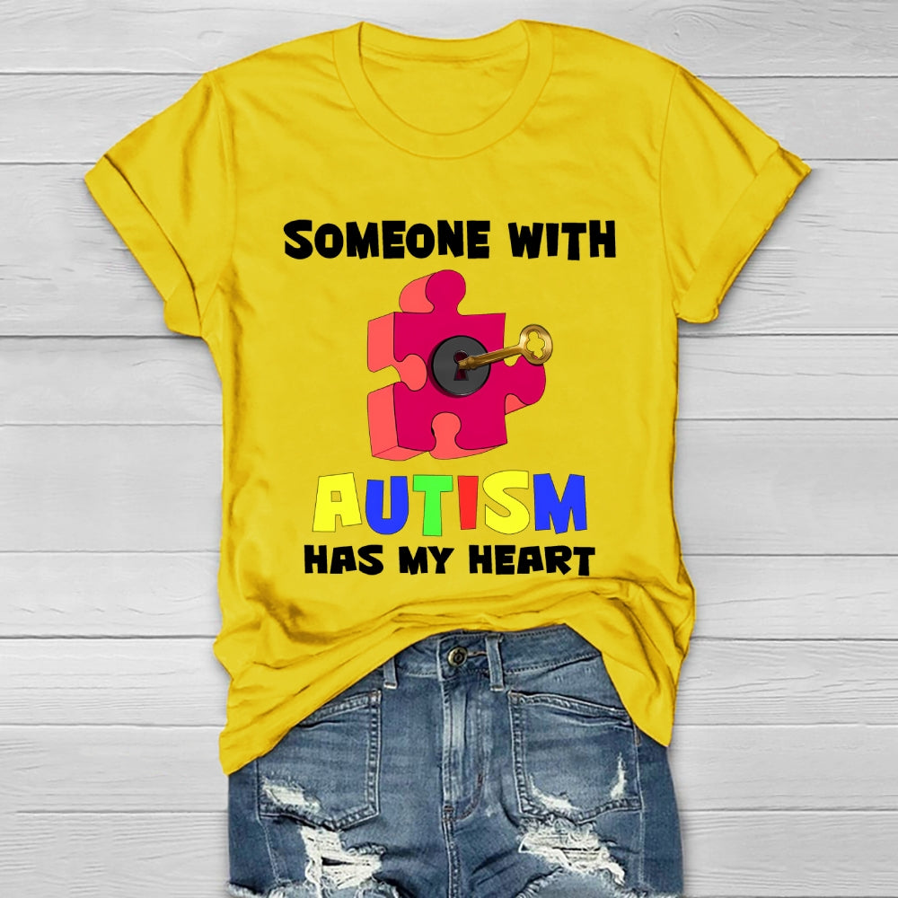 Someone With Autism Has My Heart  Healthwear T-shirt