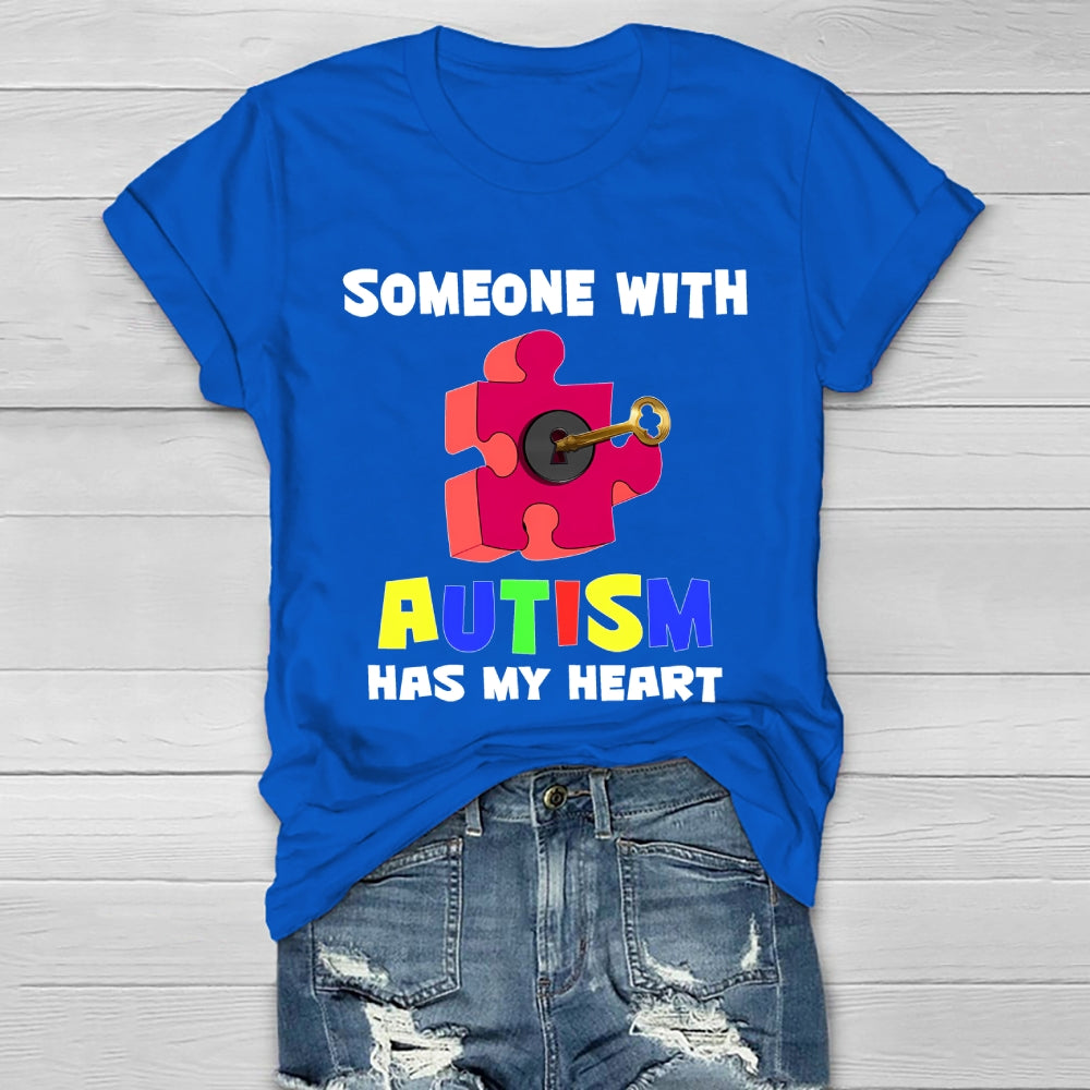 Someone With Autism Has My Heart  Healthwear T-shirt