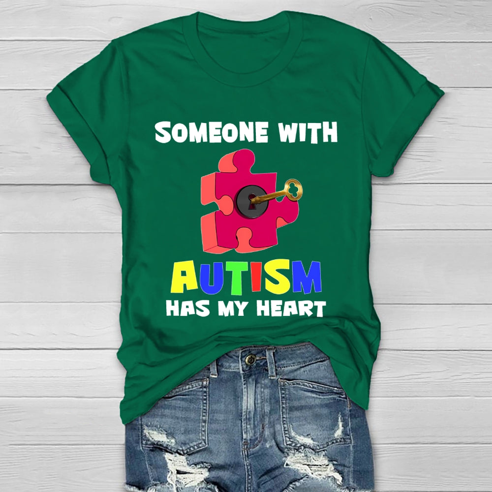 Someone With Autism Has My Heart  Healthwear T-shirt