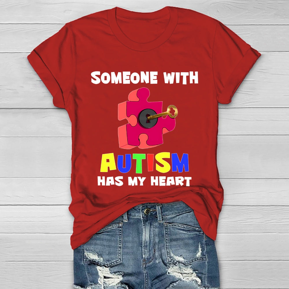Someone With Autism Has My Heart  Healthwear T-shirt