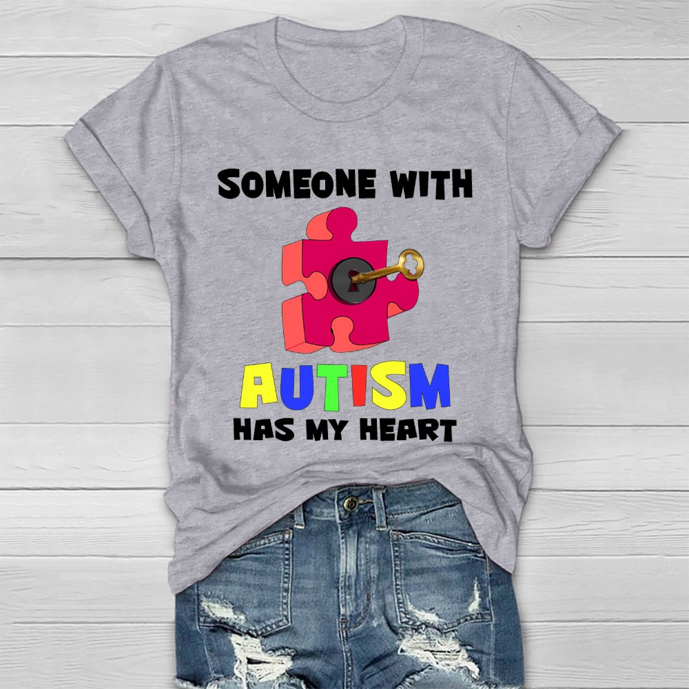 Someone With Autism Has My Heart  Healthwear T-shirt