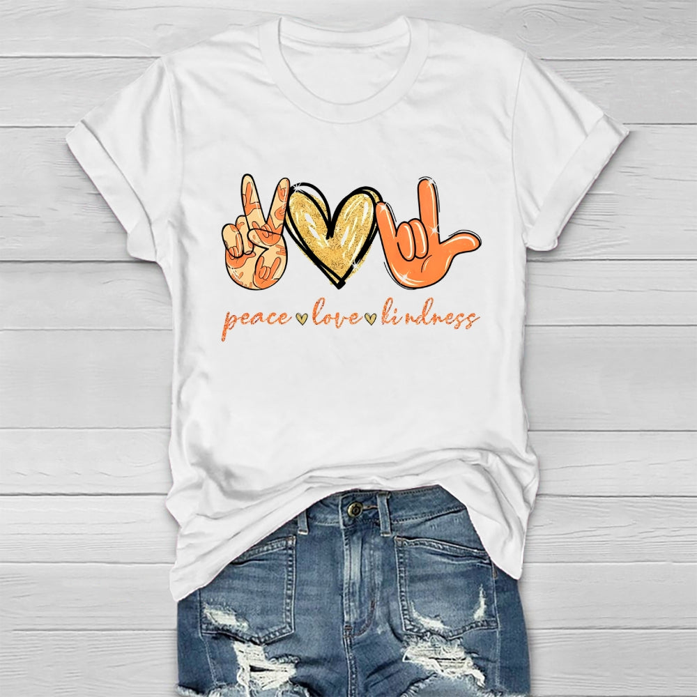 Peace Love Kindness  Healthwear T-shirt