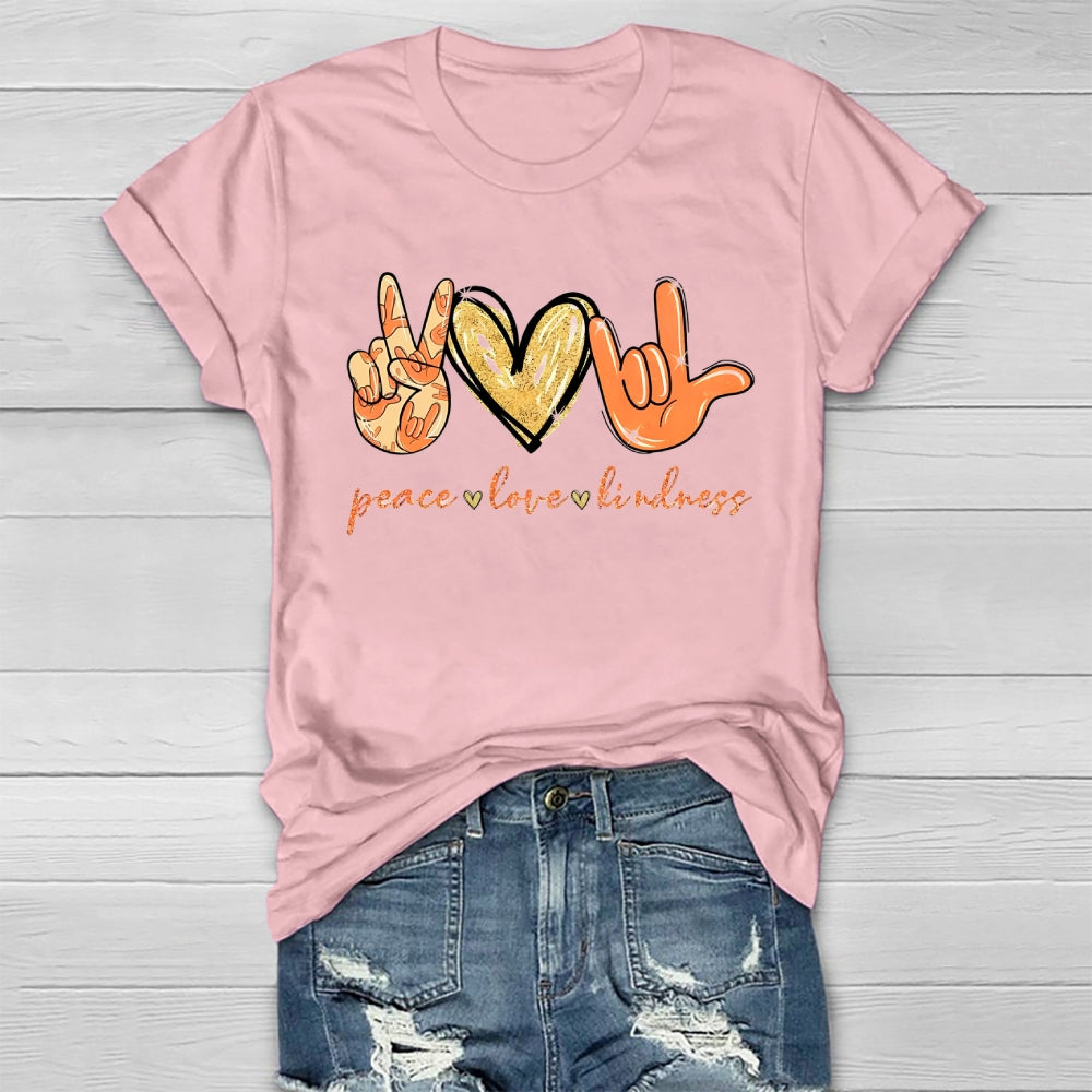 Peace Love Kindness  Healthwear T-shirt