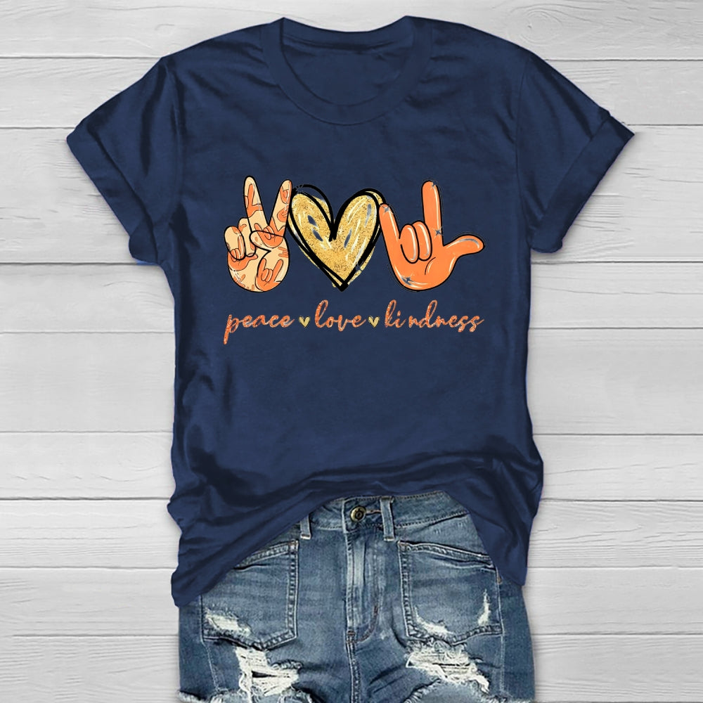 Peace Love Kindness  Healthwear T-shirt