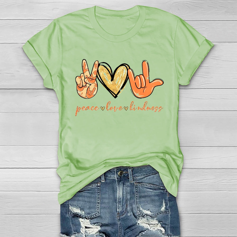 Peace Love Kindness  Healthwear T-shirt