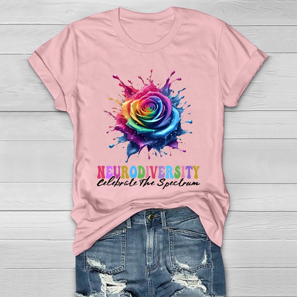 Neurodiversity Celebrate The Spectrum Healthwear T-shirt