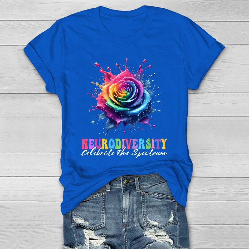 Neurodiversity Celebrate The Spectrum Healthwear T-shirt