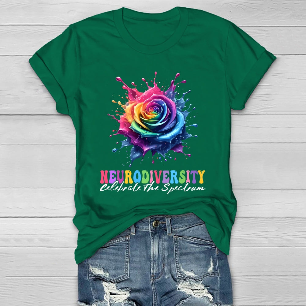 Neurodiversity Celebrate The Spectrum Healthwear T-shirt