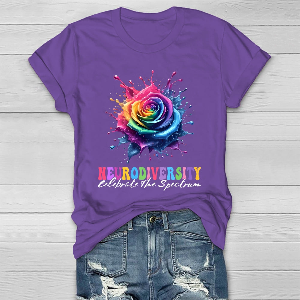 Neurodiversity Celebrate The Spectrum Healthwear T-shirt