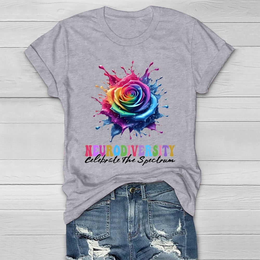 Neurodiversity Celebrate The Spectrum Healthwear T-shirt