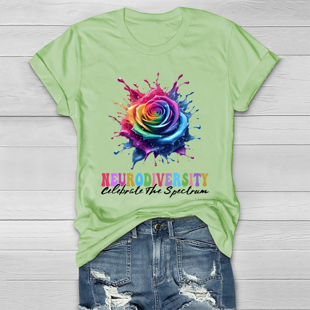 Neurodiversity Celebrate The Spectrum Healthwear T-shirt
