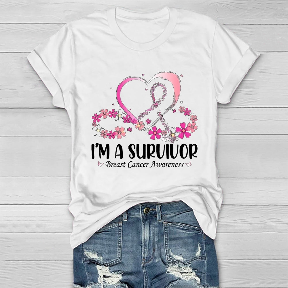 I'm A Survivor Breast Cancer Awareness Healthwear T-shirt