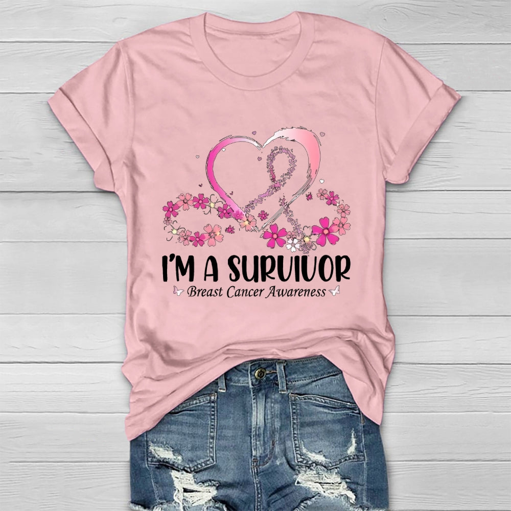 I'm A Survivor Breast Cancer Awareness Healthwear T-shirt