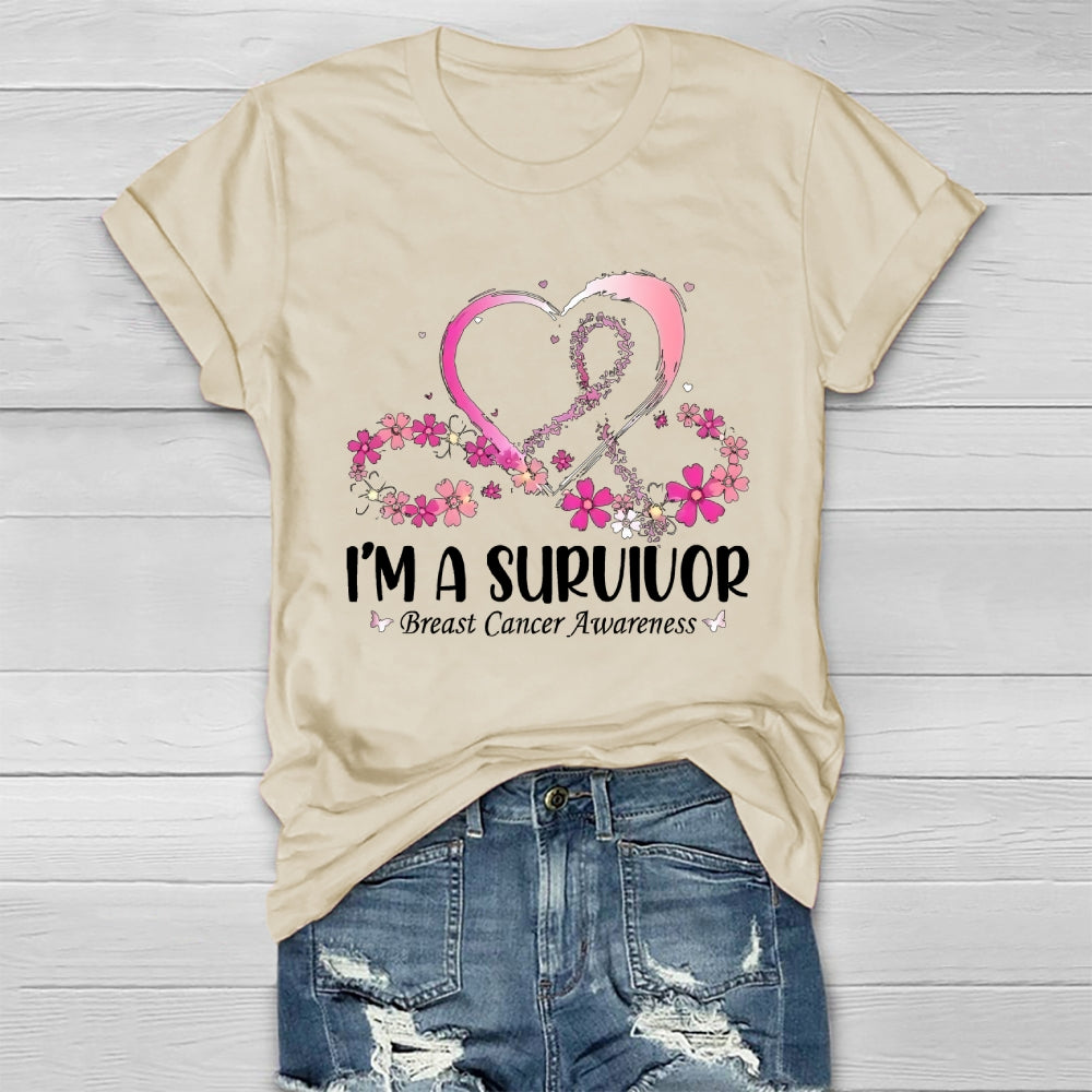 I'm A Survivor Breast Cancer Awareness Healthwear T-shirt