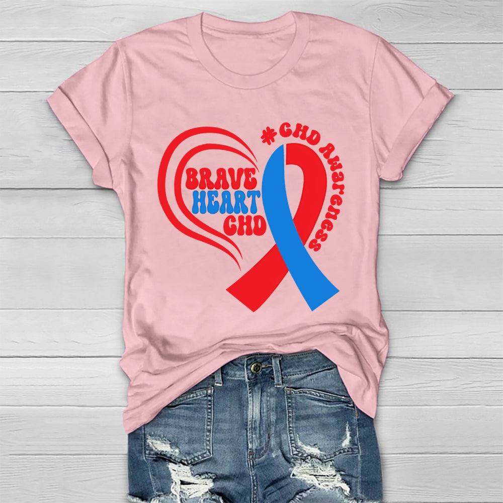 CHD Awareness Brave Heart Chd Awareness  Healthwear T-shirt