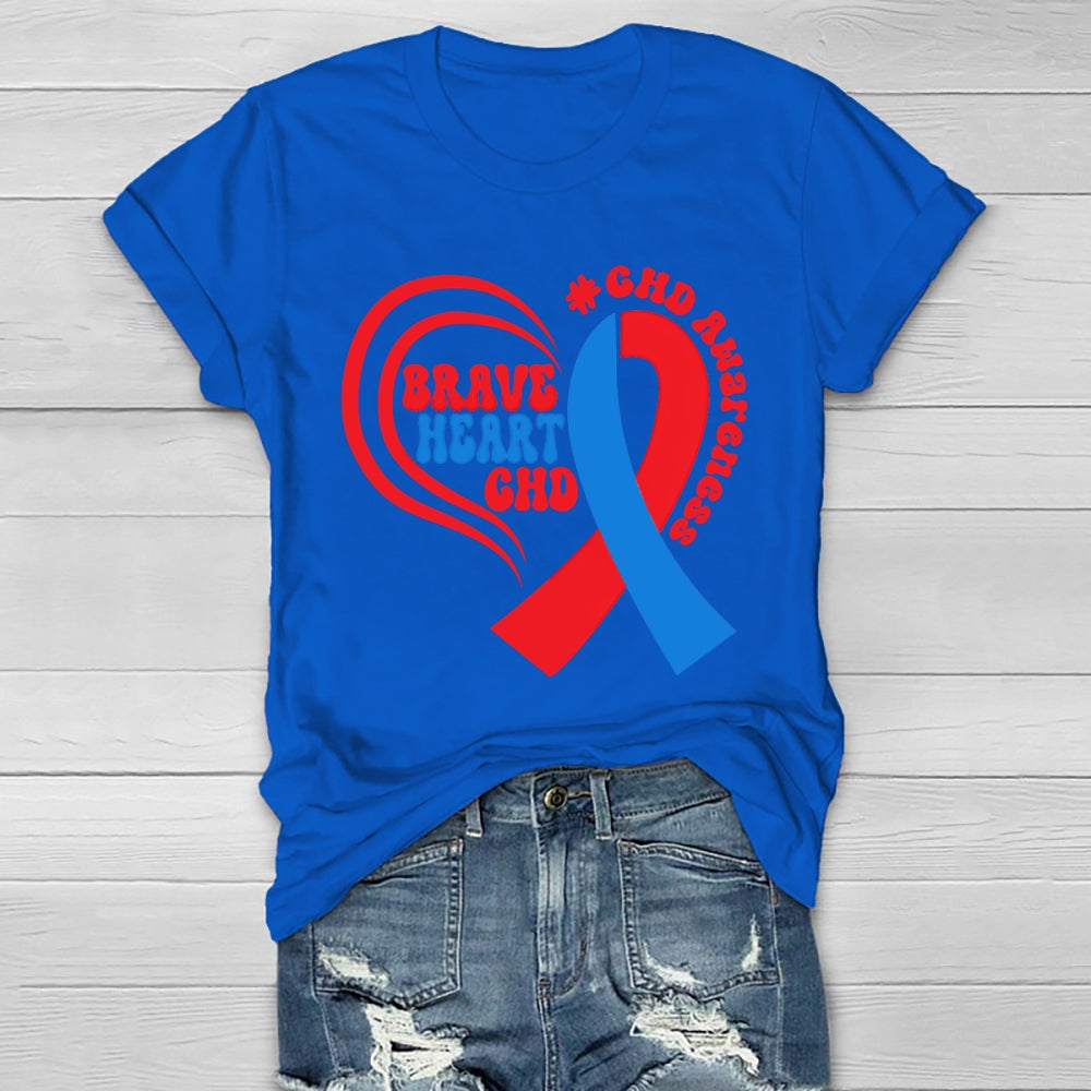 CHD Awareness Brave Heart Chd Awareness  Healthwear T-shirt