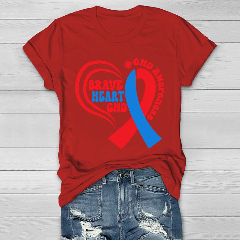 CHD Awareness Brave Heart Chd Awareness  Healthwear T-shirt
