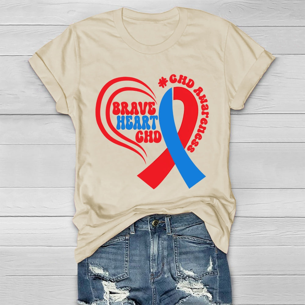 CHD Awareness Brave Heart Chd Awareness  Healthwear T-shirt