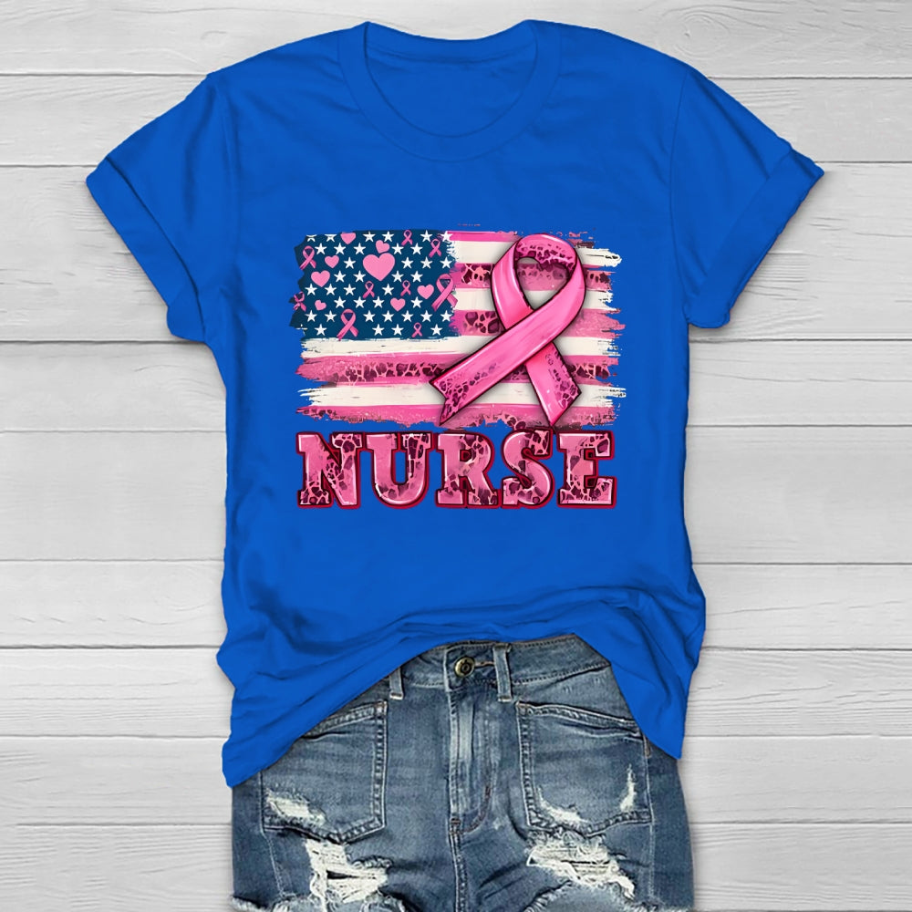 Nurse Pink Ribbon Healthwear T-shirt