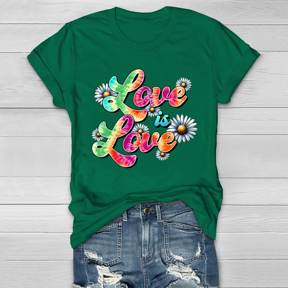 Love Is Love Flower  Healthwear T-shirt