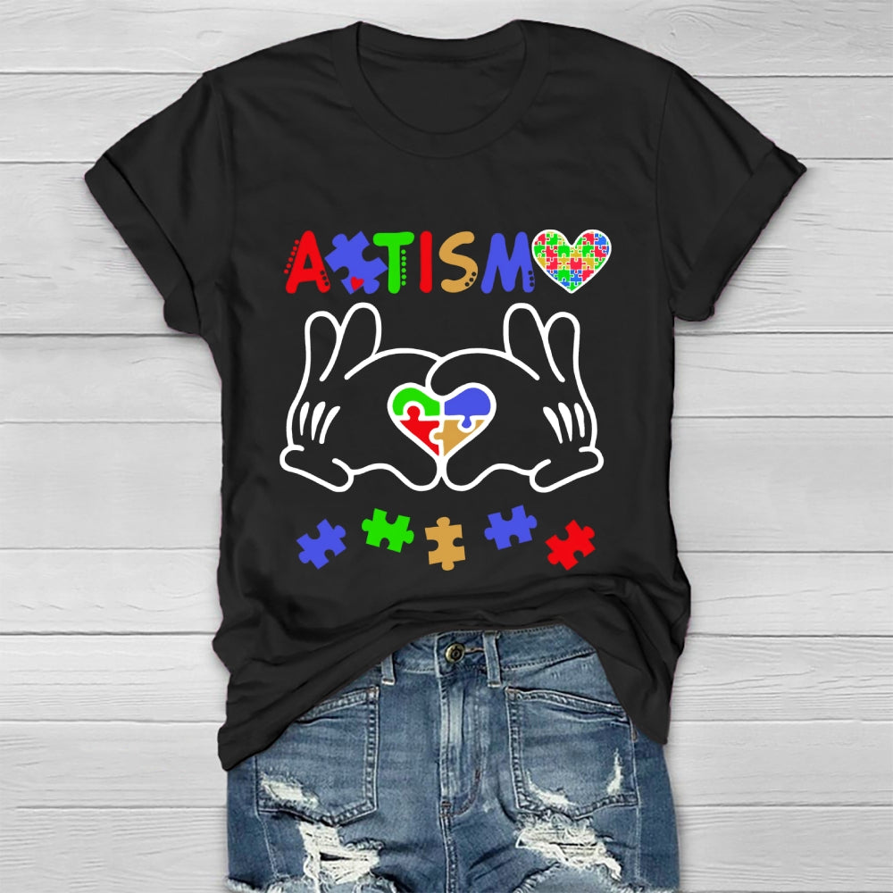 Autism Puzzle Heart Healthwear T-shirt