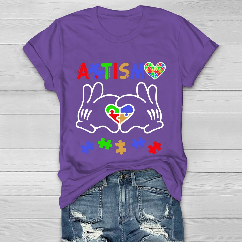 Autism Puzzle Heart Healthwear T-shirt