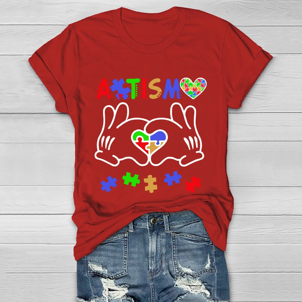 Autism Puzzle Heart Healthwear T-shirt