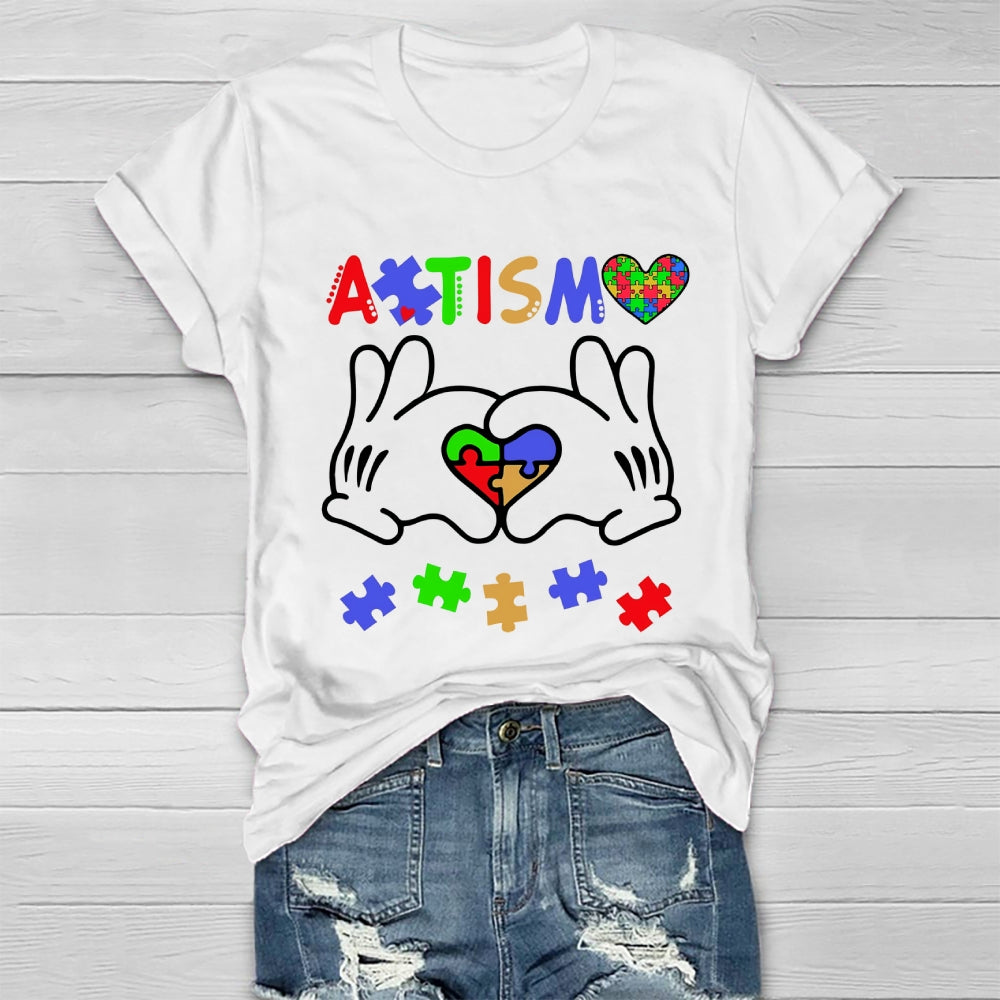 Autism Puzzle Heart Healthwear T-shirt