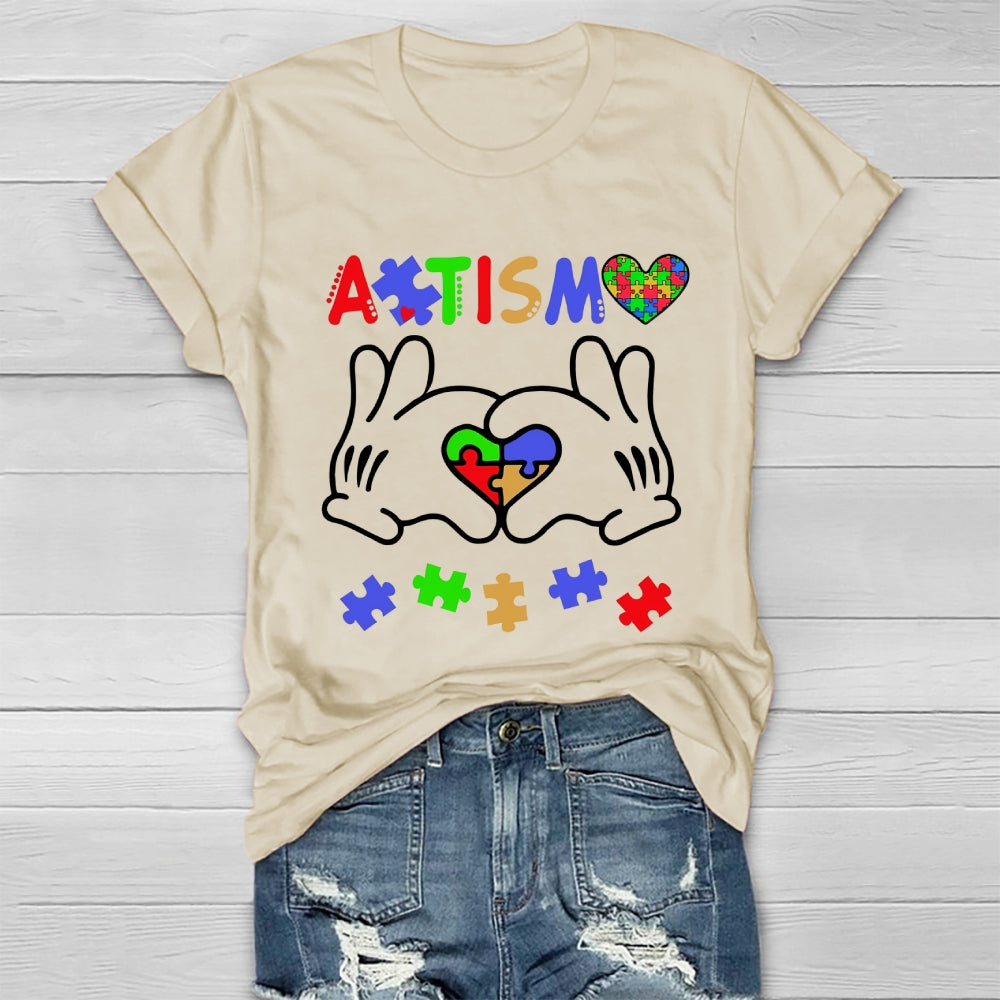 Autism Puzzle Heart Healthwear T-shirt
