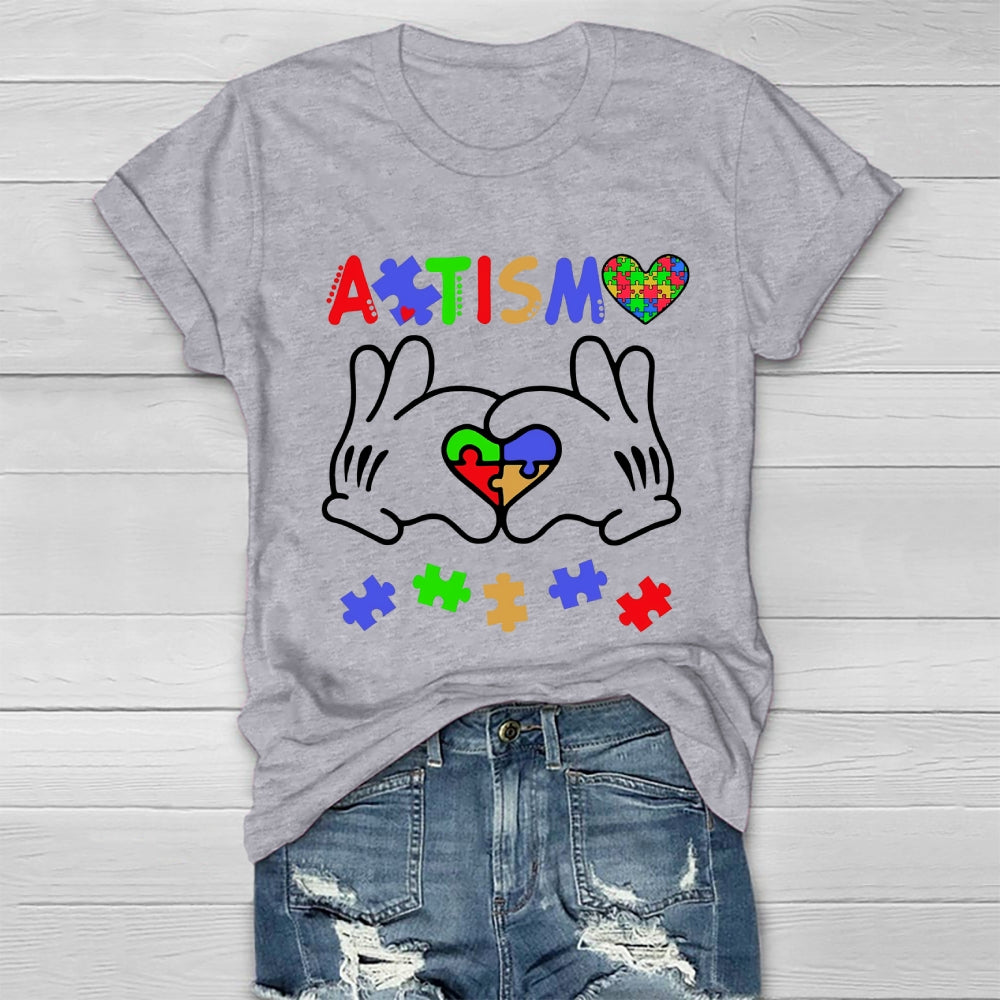 Autism Puzzle Heart Healthwear T-shirt