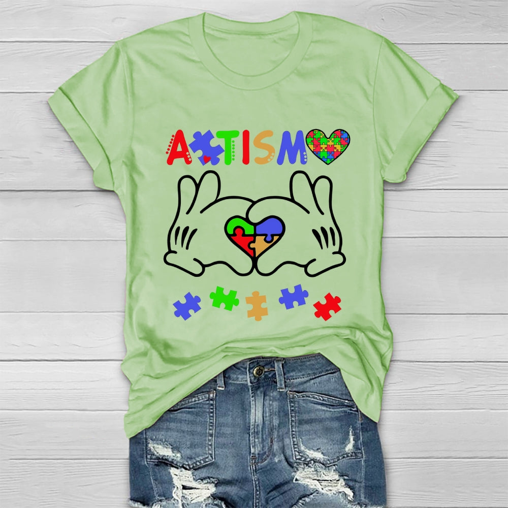 Autism Puzzle Heart Healthwear T-shirt