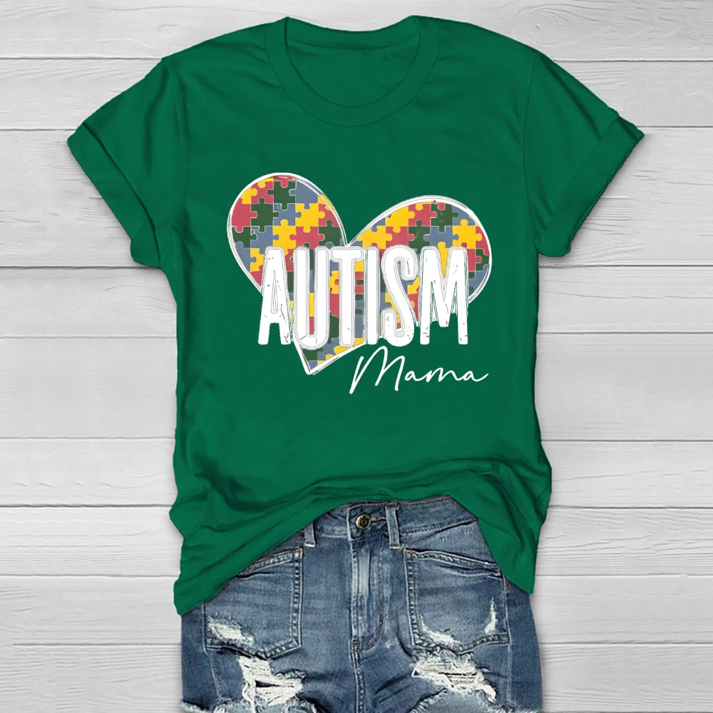 Autism Mama Puzzle Healthwear T-shirt