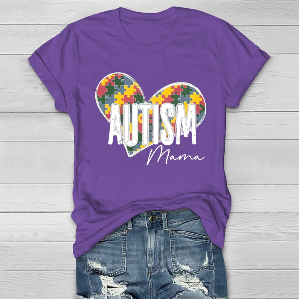 Autism Mama Puzzle Healthwear T-shirt