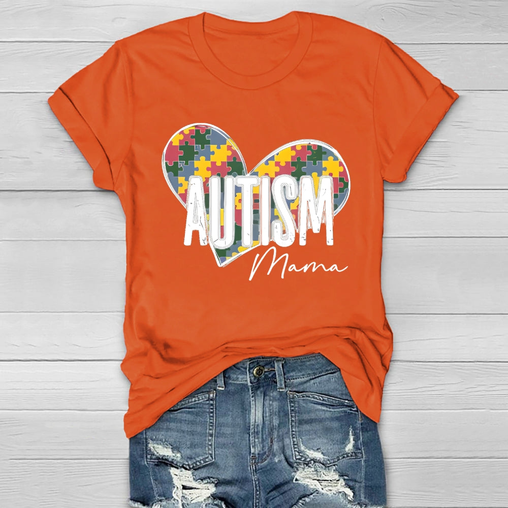 Autism Mama Puzzle Healthwear T-shirt