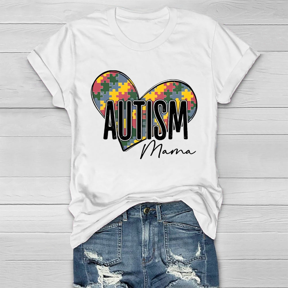 Autism Mama Puzzle Healthwear T-shirt