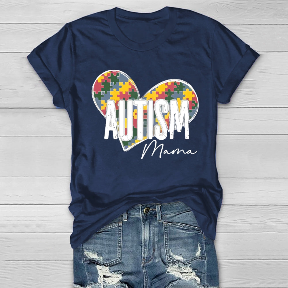 Autism Mama Puzzle Healthwear T-shirt