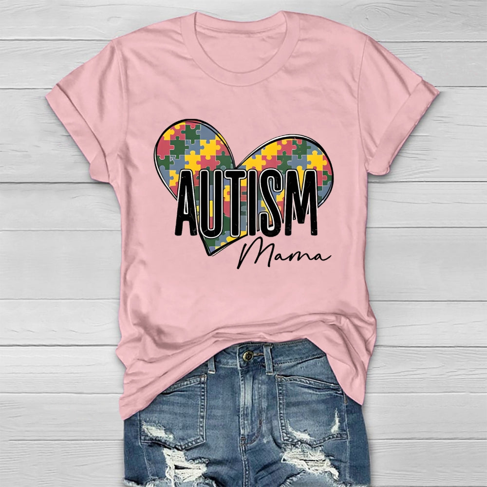 Autism Mama Puzzle Healthwear T-shirt