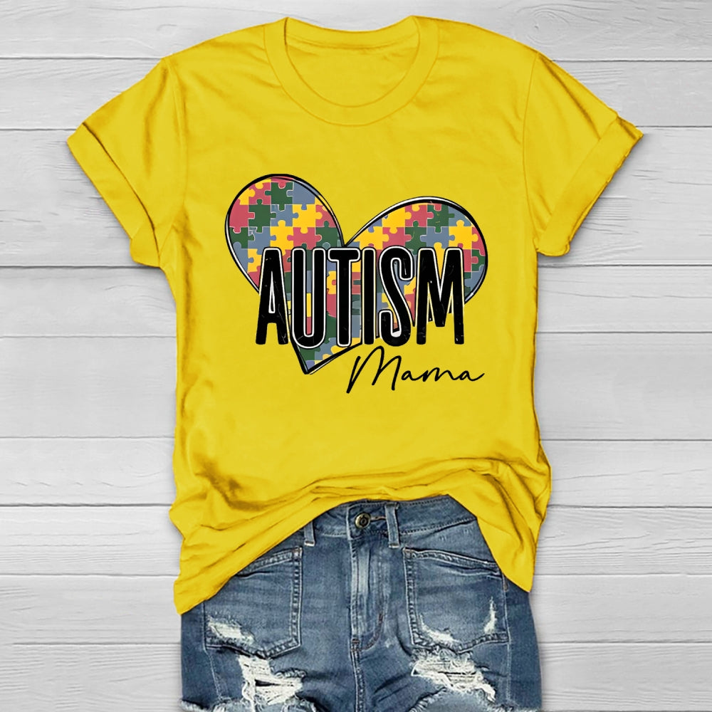 Autism Mama Puzzle Healthwear T-shirt